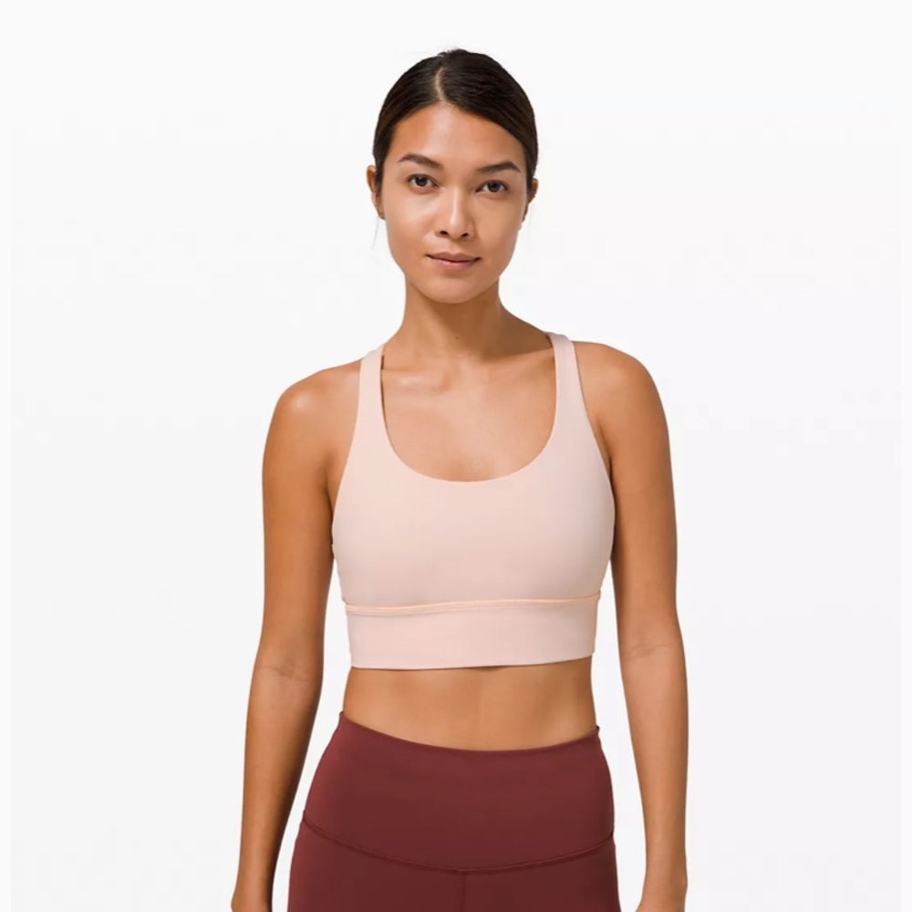 Lululemon Energy Bra Long Line * Feather Pink - Picture 3 of 5